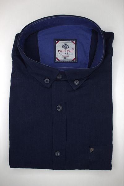 Pietra Paul King Size Cotton Plain Men's Shirt