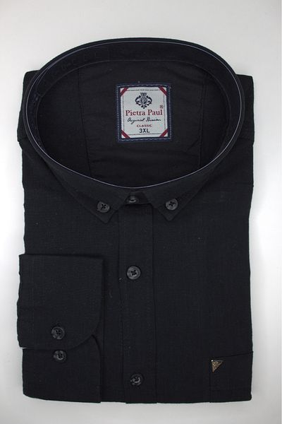 Pietra Paul King Size Cotton Plain Men's Shirt