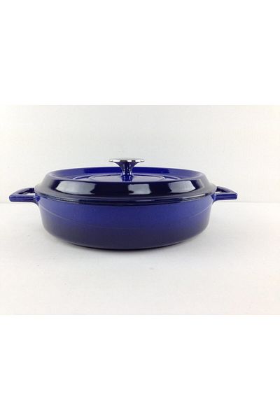 Lava Trendy Multi-Purpose 28 cm Cast Iron Flowing Pot Blue