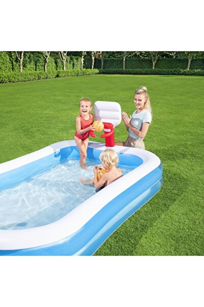 BESTWAY Büyük Boy Basket Potalı, Topuyla Şişme Çocuk Havuzu,54122