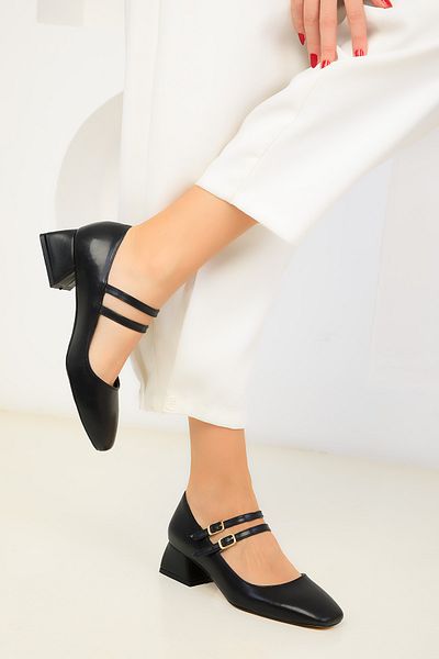 SOHO Black Women's Classic Heeled Shoes 18524