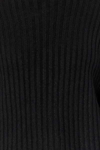 Trendyol Modest Pulover negru din tricotaje cu textura moale, cu guler cu nervuri TCTAW24AK00013