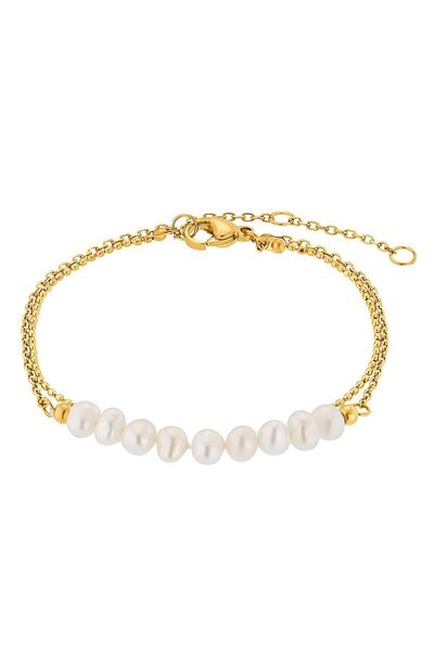Heideman Armband mit Perle Tony silberfarben poliert elegant