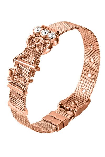 Heideman Mesh Armkette Für Frauen Mesh Armband Rose Goldfarben Sportlich, Elegant