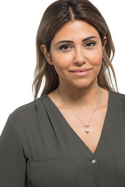 Heideman Halskette Damen mit Perle Fein silberfarben poliert feminin