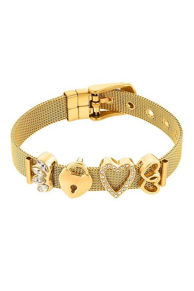 Heideman Armband Milanaise Goldfarben Elegant, Sportlich