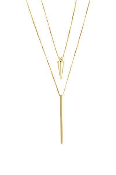 Heideman Kette Mit Anhänger Duplo Goldfarben Modisch
