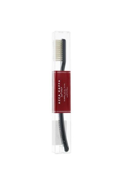 Acca Kappa Vintage Hard Coconut Oil Organic Toothbrush Nylon Bristle - Black