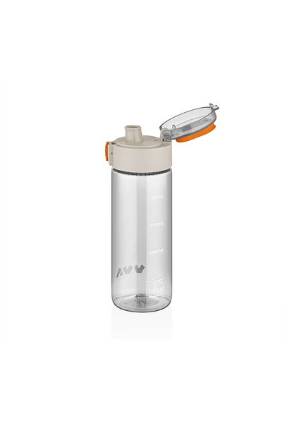 Vagonlife 450ml Comfortable Drinking Tritan Sports Flask with Carrying Handle, Lockable Lid and Measuring Scale