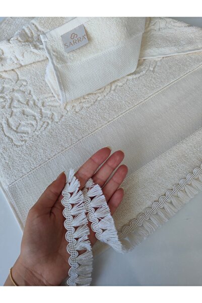 sarra 5 Meters Gray Water Stone Tasseled Guipure