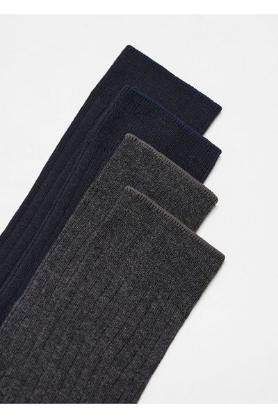 MANGO Man 2-teilige elastische Stricksocken