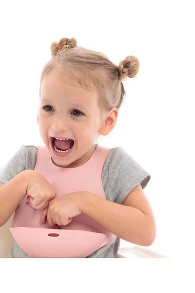 OiOi Mineral Blue Silicone Baby Bib