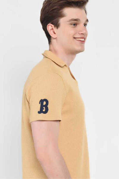 UCLA Ανδρικό μπλουζάκι με στάμπα με γιακά πόλο Russel Brown