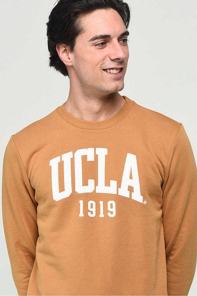 UCLA Hanorac pentru bărbați cu imprimeu cu decolteu roșu Baldwin