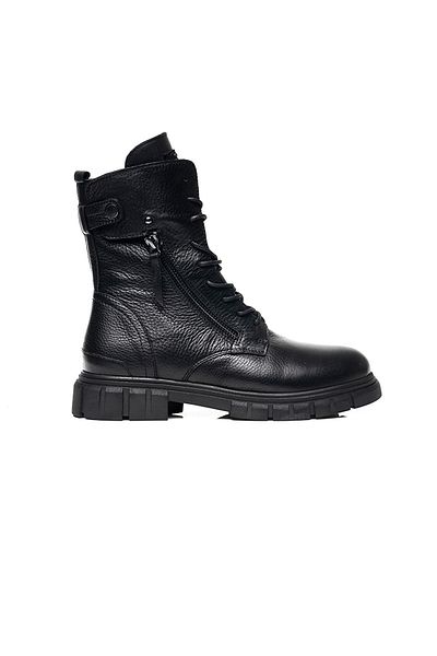 Greyder Γυναικείο γνήσιο δέρμα Military Lace Up με φερμουάρ Άνετη εφαρμογή 32720