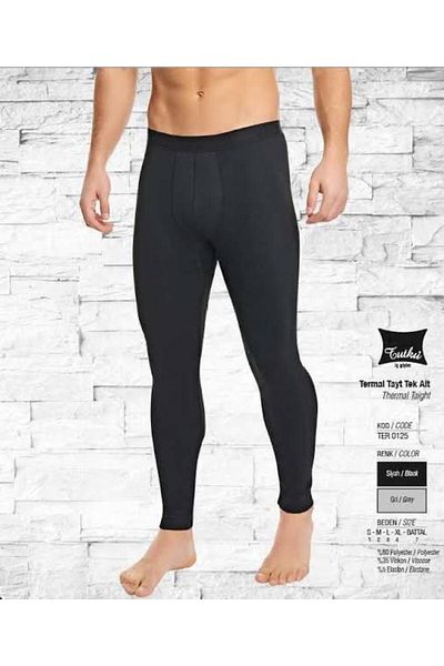 GÖKKAYA Tutku Men's Thermal Tights Bottom - Single Underwear