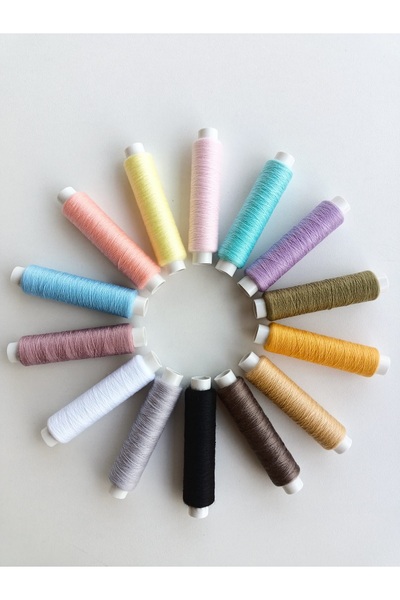 fabricorg 200 m X 14 Colors 120 Count Machine & Hand Sewing Thread Set