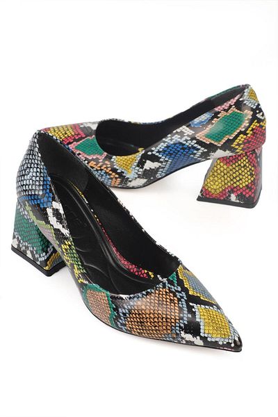 Capone Outfitters Damenschuhe mit mittelhohem Absatz und weich gepolsterter Sohle