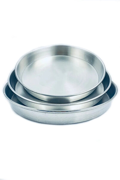 Yıldız çelik 3'lü Alüminyum kararmaz baklava kek & fırın tepsi 34-38-42 cm