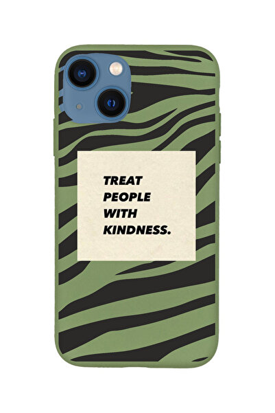 KaffCase حافظة هاتف فاخرة لهاتف آيفون 14 زيبرا تريت منقوشة