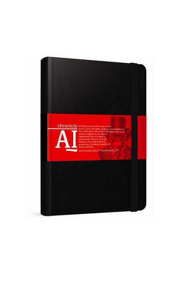 Gıpta 2024 109-AIK AI Дневник 17X24 Твърди корици, шити с конец, кремав дневник