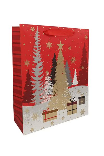PASTRY PLANET New Year's Special Gift Pine Tree and Deer Patterned Bag [6 Pieces]