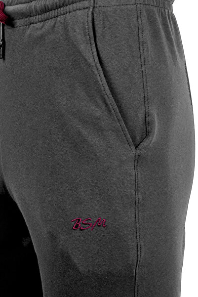 BSM Men's High Quality Embroidered Lycra Pocket Comfortable Cotton Single Bottom Pajamas