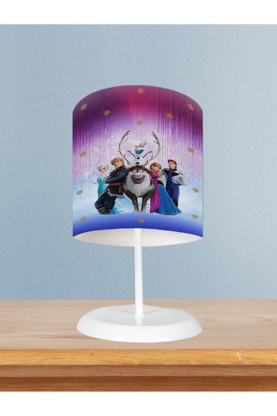 MEKTA HOME Purple Patterned Countries Snow - Baby and Children's Room Lampshade