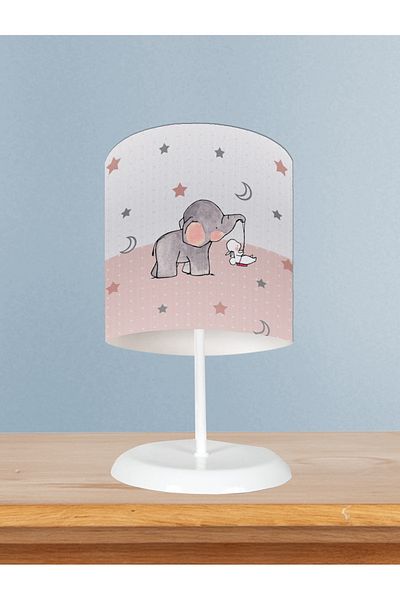 MEKTA HOME Cute Baby Elephant Patterned Thin Design BABY and CHILDREN'S Room - Lampshade
