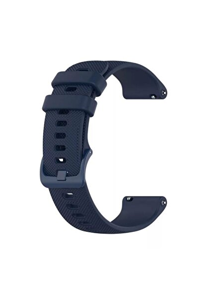 Gpack Huawei Watch Fit Mini 18mm Kordon Benekli Kancalı Silikon Lacivert