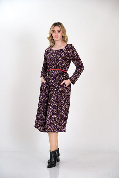 İna Rochie de iarnă cu model mini trandafiri de la Divitin Pazen