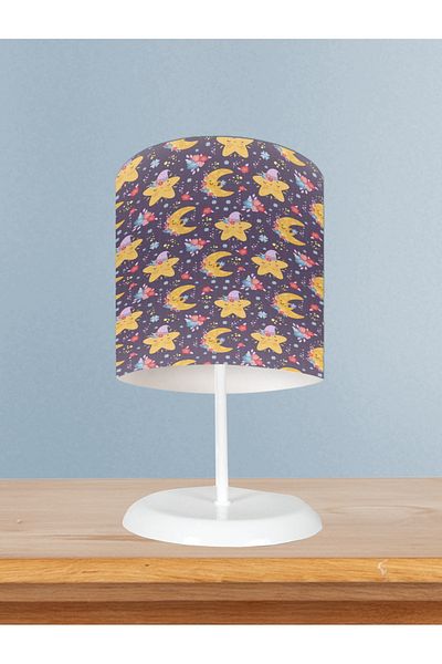 MEKTA HOME Star and Moon Patterned Hat Baby and Kids Lampshade - Room
