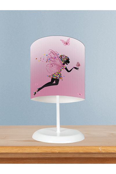 MEKTA HOME Pink Butterfly Patterned Baby Girl and Child Lampshade - Room