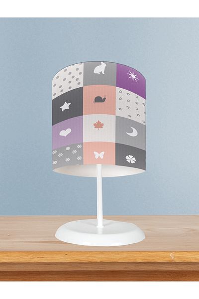 MEKTA HOME Colorful Soft and Mixed Figure Patterned Baby and Children's Room Lampshade