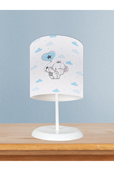 MEKTA HOME BEBEK VE ÇOCUK ODASI Filli Kalpli Balon Desenli Abajur
