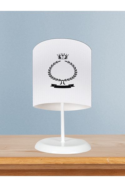 MEKTA HOME King Crown and Wreath Patterned Baby and Children's Room Lampshade
