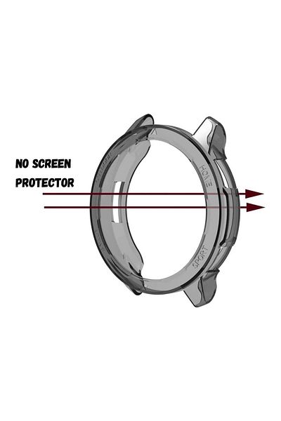 NANOSPACE حافظة شفافة كاملة الحماية متوافقة مع ساعة Xiaomi Watch S1 Active (جزء الشاشة مفتوح)