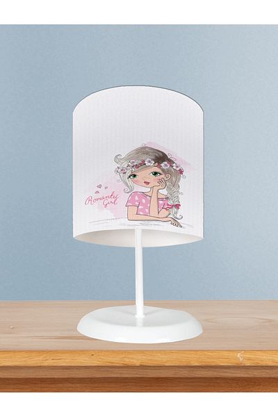 MEKTA HOME Romantic Girl Patterned Baby and Children's Room Lampshade
