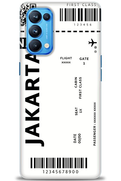 MRCİLETİSİM حافظة مطبوعة عالية الدقة لهاتف اوبو رينو 5 برو - جاكرتا + واقي شاشة كامل