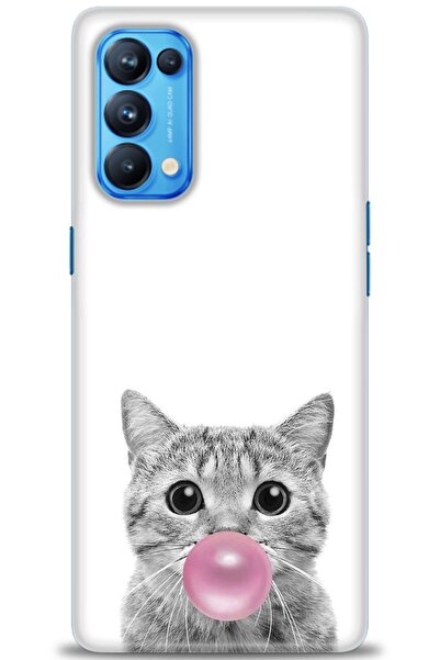 MRCİLETİSİM حافظة مطبوعة عالية الدقة لهاتف اوبو رينو 5 برو - قطة + واقي شاشة ...