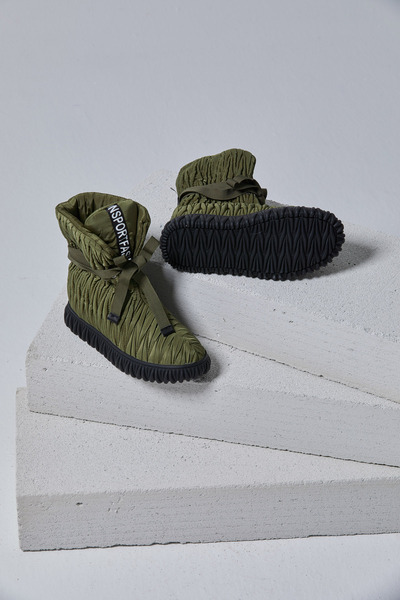 DUYGUSHOESBAG İthal Paraşüt Kumaş Biyeli Model Yeşil Bot