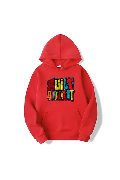 MAGORS SVART WEAR Суитшърт с дълъг ръкав и дълъг ръкав с памучен принт и качулка