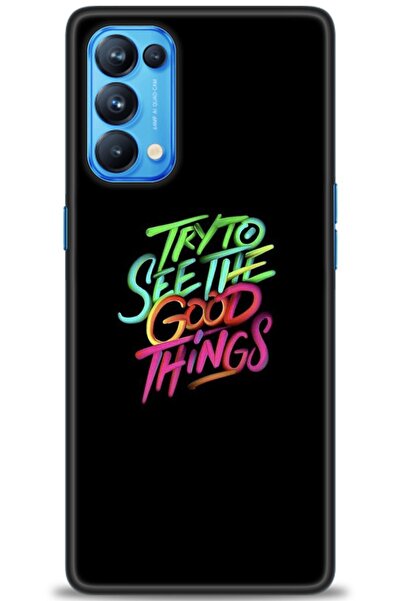 MRCİLETİSİM حافظة لهاتف اوبو رينو 5 برو مطبوعة بدقة HD - أشياء جيدة + واقي شا...