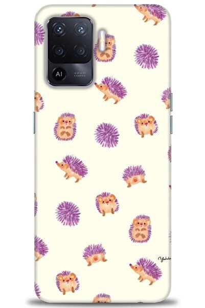 MRCİLETİSİM حافظة مطبوعة عالية الدقة لهاتف اوبو رينو 5 لايت - قنافذ صغيرة + و...