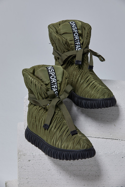 DUYGUSHOESBAG İthal Paraşüt Kumaş Biyeli Model Yeşil Bot