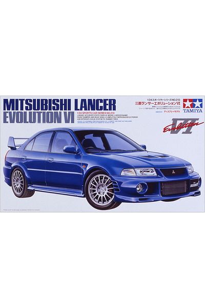 TAMIYA 1/24 Mitsubishi Lancer Evolution Vl Plastic Car Model Kit, Disassembled Hobby Set