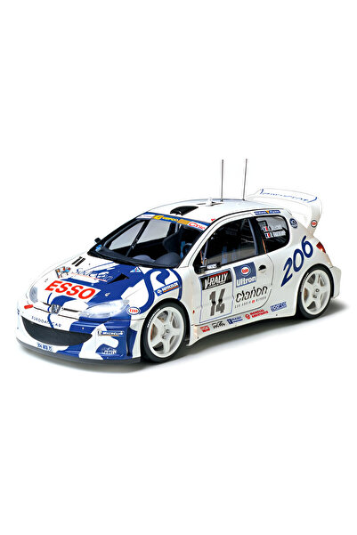 TAMIYA 1/24 Peugeot 206 WRC Plastik Araba Maket Kiti, Demonte Hobi Seti