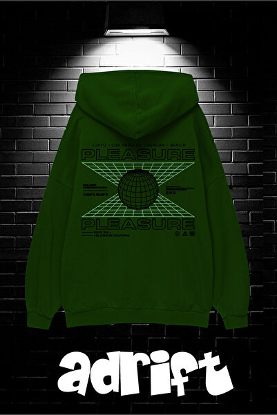 Adrift Unisex Oversize Hooded Kangaroo Pocket Pleasure Φούτερ με κουκούλα