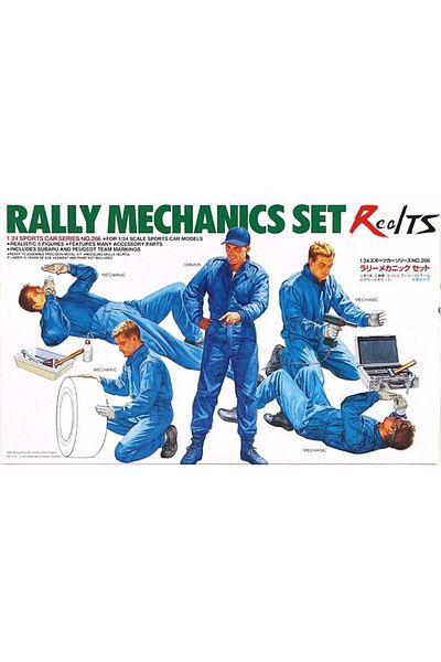 TAMIYA 1/24 Raiiy Mechanics Team Set Plastic Model Kit, Unassembled Hobby Set