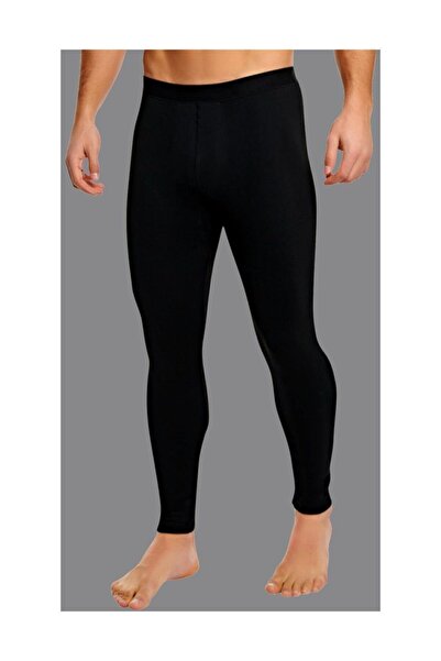 bejamonti Men's Black Thermal Underwear Tights